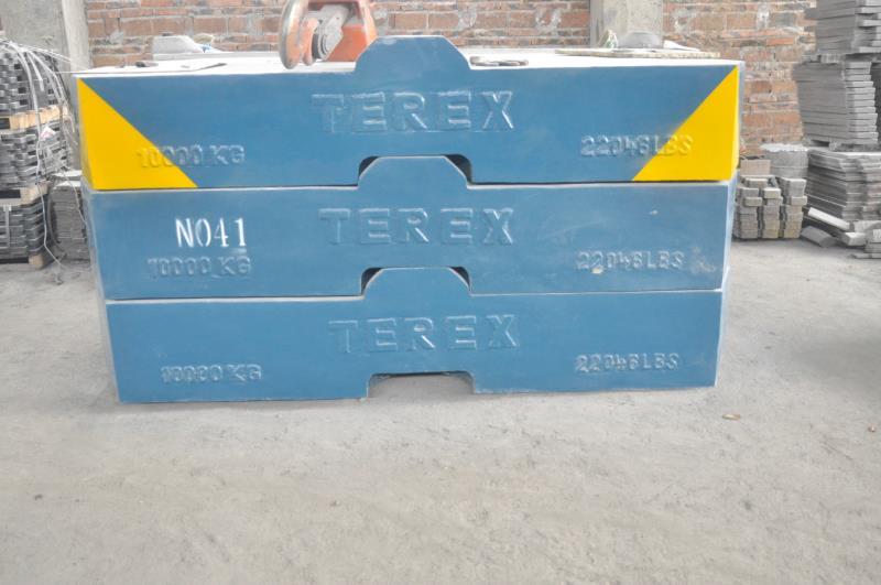 Ship Terex Counterweight Iron Gg20, Pile Machine Counterweight Iron Block